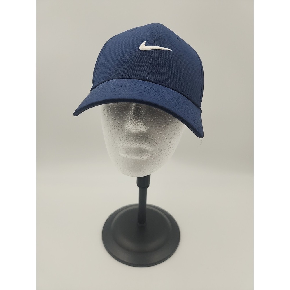 NIKE CLUB CAP Golf Hat Dri-Fit Adult S/M SNAPBACK‎ Blue/White - Picture 2 of 10